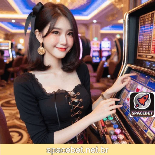 Imagem mostrando o cassino ao vivo da Spacebet com dealers reais conduzindo jogos de mesa